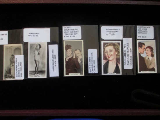 Vintage Silent Film Screen Cigarrette Card
