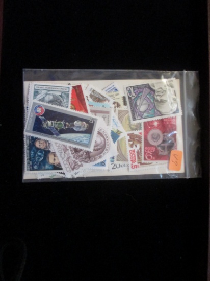 Bag Of Cccp Stamps From The Soviet Union