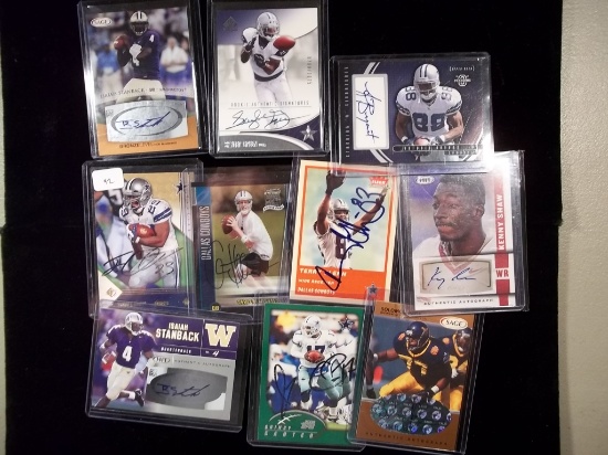 Dallas Cowboys Americas Team Autographed Football Card Antonio Bryant And More