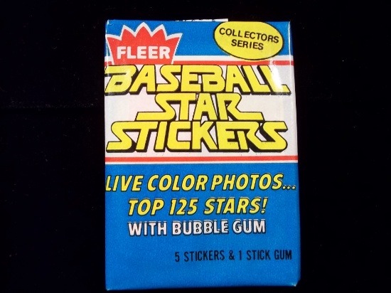 1981 Fleer Baseball Star Stickers Wax Pack Top 125 Stars Loaded With Hofers