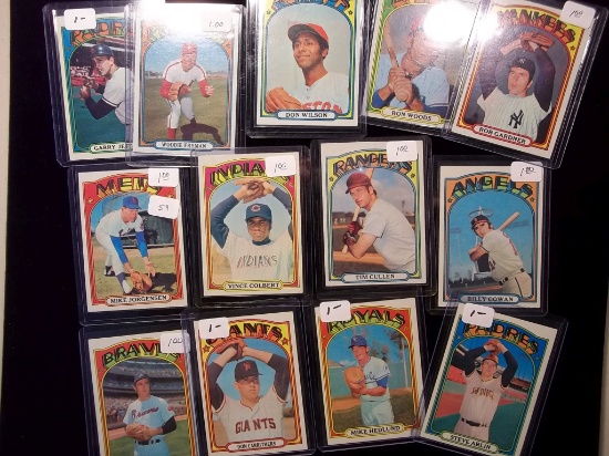 1972 Topps Baseball Card In Top Loader Near Mint