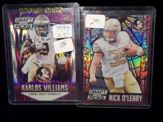 Florida State Seminoles Refractor And Serial Numbered 2 Card Lot