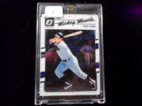 Mickey Mantle New York Yankees Donruss Optic Insert Card In Acrylic Case