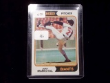 Juan Marichal San Fransisco Giants 1974 Topps Card #330 Mint In Top Loader