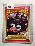 Franco Harris Steelers Hall Of Famer Insert Card Plus Free Bonus