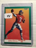 John Elway Denver Broncos Plus Bonus Card In Top Loader