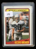 Steve Largent Seahawks Hjall Of Famer Card Plus Bonus Mystery Card