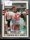 Ronnie Lott 49ers All Pro Card Plus Bonus Mystery Card