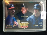 Mcgriff Bagwell And Frank Thomas Dominators Insert Card Plus Free Mystery Card