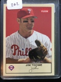 Jim Thome Phillies Hall Of Famer Plus Free Mystery Card