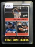 Home Run Leaders Card Throwback Version Sosa, Bonds, Gonzales Free Mystery Card
