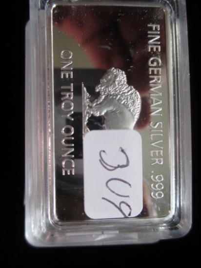 Fine German Silver .999 One Troy Ounce