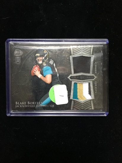 Blake Bortles Jacksonville Jags Rookie Patch Jersey Card Awseome 4 Color Patch