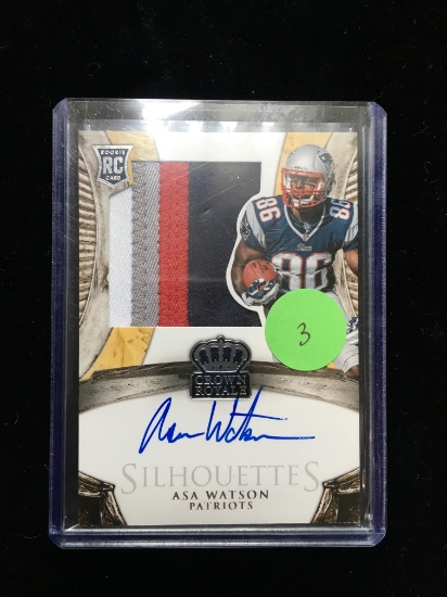Asa Watson New England Patriots 4 Color Rookie Pacth Autograpgh Card 075/299
