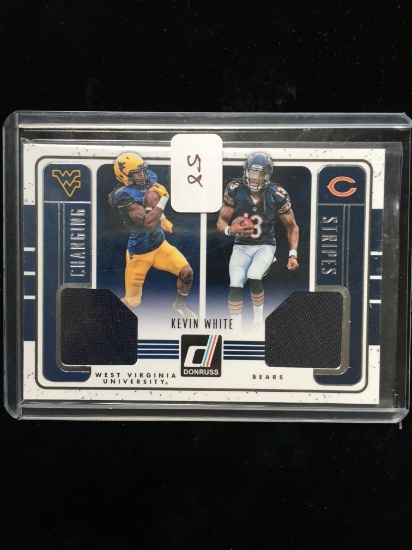 Kevin White Wvu And Chicago Bears Dual Relic
