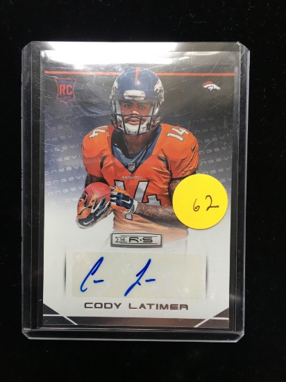 Cody Latimer Denver Broncos Signed Rookie Card Panini Rookies And Stars