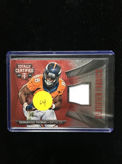Demaryus Thomas Denver Broncos Rookie Jersey Card 087/100 Red Parallel Sp