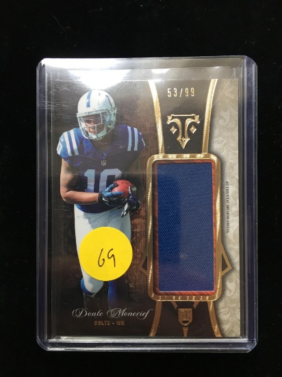 Donte Moncrief Indianapolis Colts Topps Triple Thread Jumbo Jersey 53/99