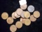 United States Coins Lot Of 15 Assorted Wheat Cent Penny 1940-1949