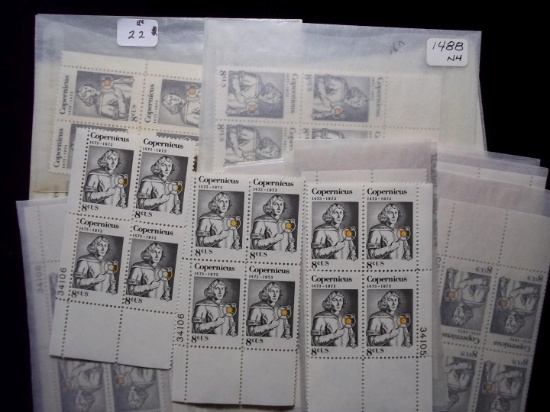 United States Postage Stamps Mint Plate Block Lot Of 43 Blocks Cat. #1488 $13.76 Face Value