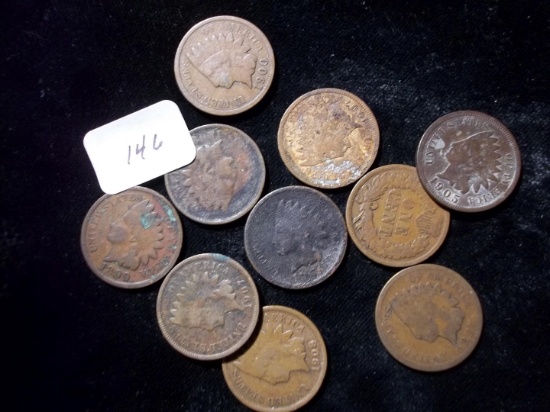 Us Coins Indian Head Penny 11 Various Indian Head Cents