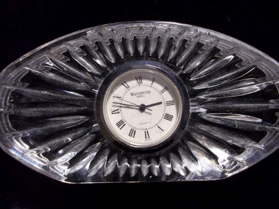 Waterford Crystal Clock 2 1/2" Tall By 3 1/2" Long
