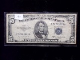 U.S. Currency $5.00 Silver Certificate 1953 Series B