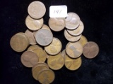 United States Coins Lot Of 26 Assorted Wheat Cent Penny 1910-1919