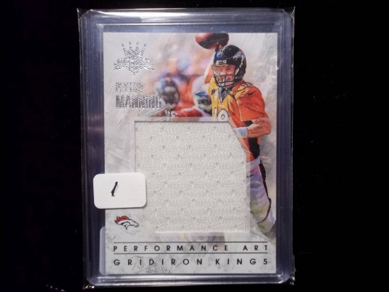Peyton Manninig Denver Broncos Jumbor Relic Game Used Jersey Card