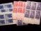 United States Postage Stamps Mint Plate Block Lot Of 10 Mint Plate Blocks