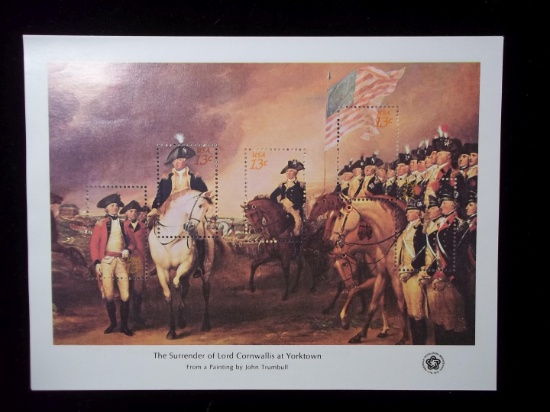 Us Postage Stamps 13 Cent Bicentennial Souvenir Sheet