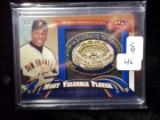 Willie Mccovey San Frnsisco Giants 1969 All-star Game Mvp Patch Card