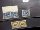 Us Mint Stamp Lot American Indian 14 Cent Stamp And American Buffalo 30 Cent