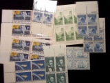 Lot Of 10 United States Postage Stamps Mint Plate Blocks