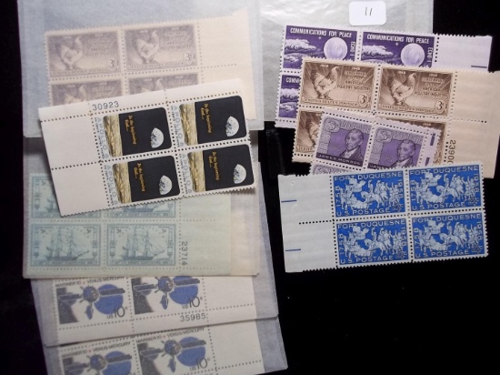 Us Mint Plate Blocks Us Postage Stamps