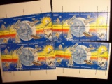 United States Postage Stamps Mint Plate Blocks Nasa Benefiting Mankind