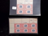 United States Postage Mint Plate Blocks 16 Cent Air Mail Special Delivery