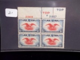 United States Postage Mint Plate Blocks 6 Cent Air Mail Scott Cat C23
