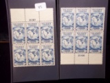 United States Postage Stamps Mint Plate Block #733 Lot Of (2) 6 Stamp Blocks