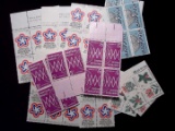 Lot Of Ten Us Stamp Plate Blocks