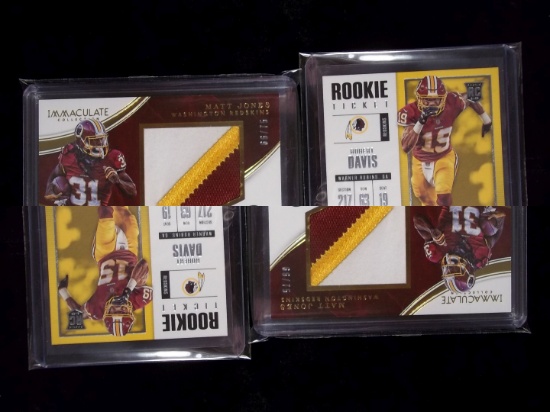 Nfl Football Serial Numbered Game Used Jersey Relic Card