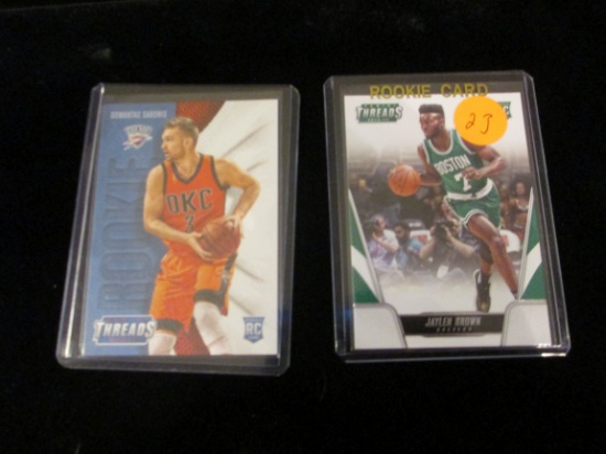 2016-17 Panini Jaylen Brown And 2016-7 Domantas Sabonis Card