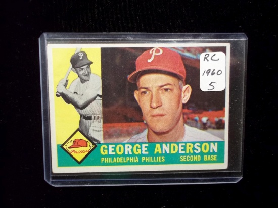 1960 Topps Card #34 Sparky Anderson Rookie Card Ex+
