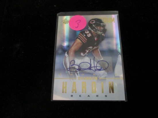 Brandon Hardin Signiture Card And Numbered 064/299