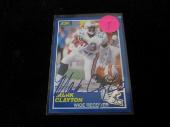 Mark Clayton Signiture Card