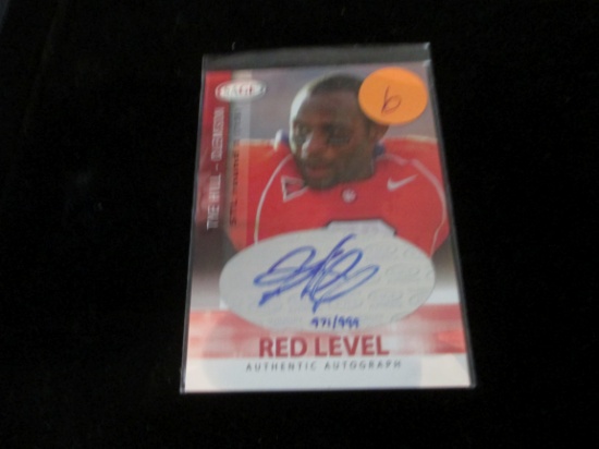 Red Level Signiture Card And Numbered 971/999