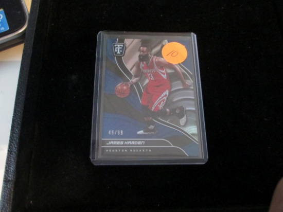 James Harden Card 2017-8 Panini Numbered 49/99