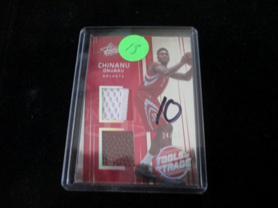 Chinanu Onuaku Jersey And Piece Of Basketball Card And Numbered 24/25 Card