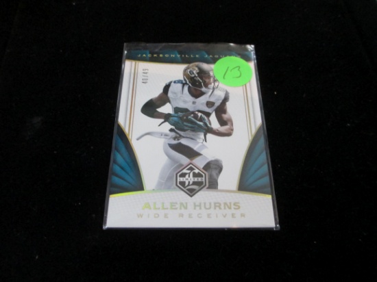2016 Panini Allen Hurns Numbered Card 40/49