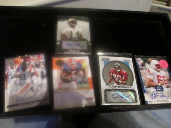 Peter Konz Jerious Norwood,rashard Menenhall,marcus Henry,kendall Fuller Signiture Cards